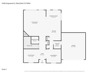 Floor plan 1 for 3168 Kingswood Ct