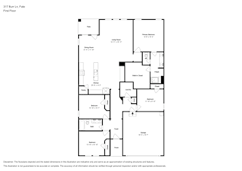 Floor plan 1 for 317 Burr Ln