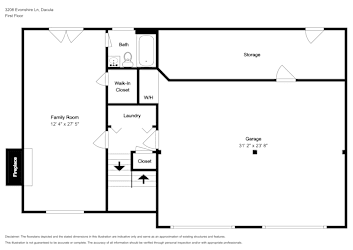 Floor plan 1 for 3208 Evonshire Ln