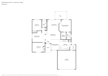 Floor plan 1 for 3208 Wexford Hill Ct