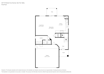 Floor plan 1 for 3217 W Santa Cruz Ave