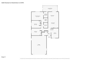 Floor plan 1 for 3226 Owassa Ct