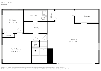 Floor plan 1 for 324 Waverly Dr
