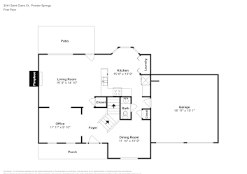 Floor plan 1 for 3241 Saint Claire Ct