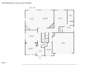 Floor plan 1 for 3243 Bridge Walk Dr