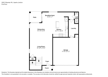 Floor plan 1 for 3262 S Bowman Rd