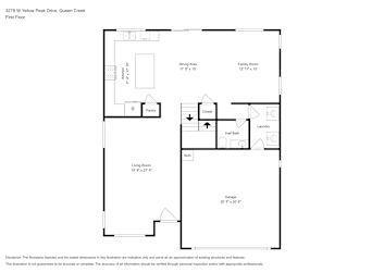 Floor plan 1 for 3278 W Yellow Peak Dr