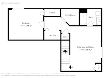 Floor plan 1 for 3289 Blue Grass Cir