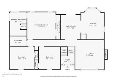 Floor plan 1 for 3301 Mooring Dr