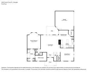 Floor plan 1 for 3302 Hunter Cove Dr