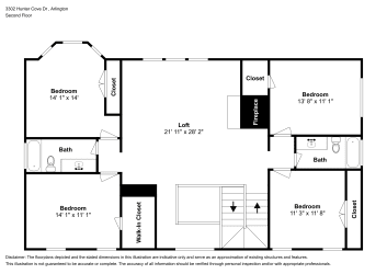 Floor plan 2 for 3302 Hunter Cove Dr