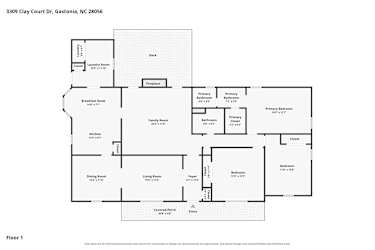 Floor plan 1 for 3309 Clay Court Dr