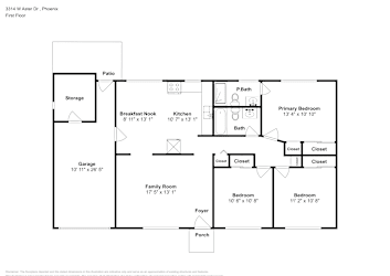 Floor plan 1 for 3314 W Aster Dr