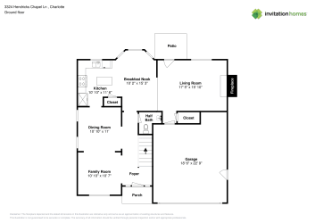 Floor plan 1 for 3324 Hendricks Chapel Ln