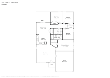 Floor plan 1 for 3328 Kelsey Ln