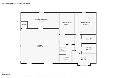 Floor plan 1 for 3333 Windgate Dr