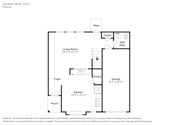 Floor plan 1 for 3334 Becker Glen St