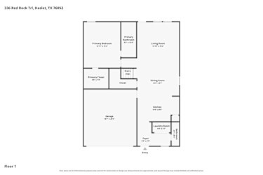 Floor plan 1 for 336 Red Rock Trl