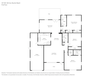 Floor plan 1 for 337 SW 14th Ave