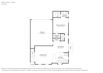 Floor plan 1 for 3385 E Liberty Ln