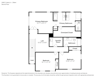 Floor plan 2 for 3385 E Liberty Ln