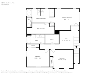 Floor plan 2 for 3392 E Liberty Ln