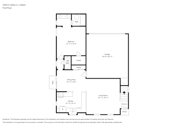 Floor plan 1 for 3392 E Liberty Ln