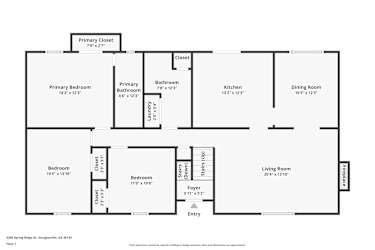Floor plan 2 for 3396 Spring Ridge Dr