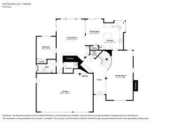Floor plan 1 for 3405 Montellano Ave