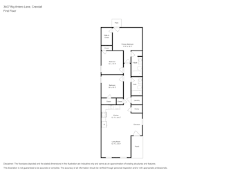 Floor plan 1 for 3407 Big Antero Ln
