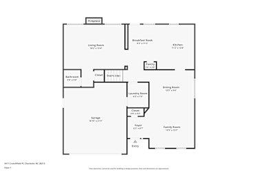 Floor plan 1 for 3411 Crutchfield Pl