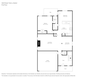 Floor plan 1 for 3422 Rustic Trail Ln