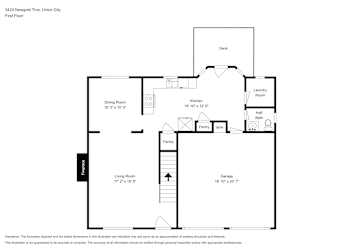 Floor plan 1 for 3424 Newgold Trce