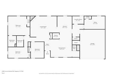 Floor plan 1 for 34306 Conroe Huffsmith Rd