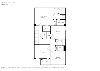 Floor plan 2 for 345 Hidden Creek Ln