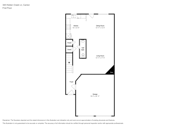 Floor plan 1 for 345 Hidden Creek Ln