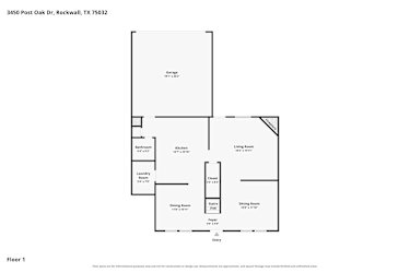 Floor plan 1 for 3450 Post Oak Dr