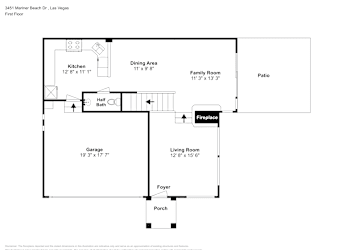Floor plan 1 for 3451 Mariner Beach Dr