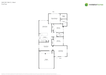 Floor plan 1 for 3452 SW 156th Ct