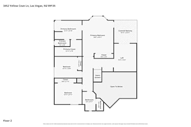 Floor plan 2 for 3452 Yellow Cove Ln