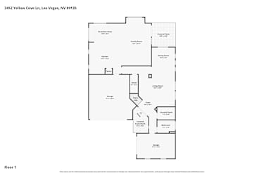 Floor plan 1 for 3452 Yellow Cove Ln