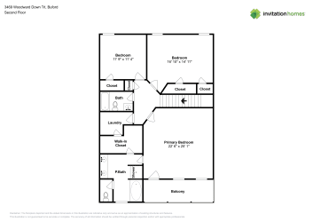 Floor plan 2 for 3469 Woodward Down Trl
