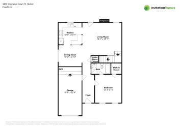 Floor plan 1 for 3469 Woodward Down Trl