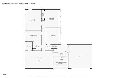 Floor plan 1 for 349 Huntington Way