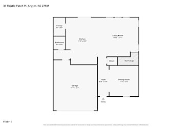 Floor plan 1 for 35 Thistle Patch Pl
