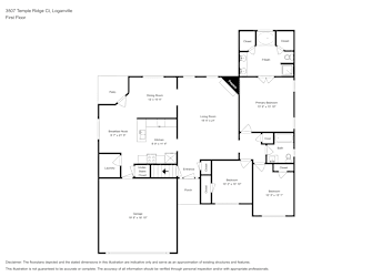 Floor plan 1 for 3507 Temple Ridge Ct