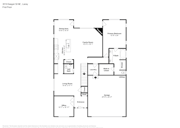 Floor plan 1 for 3510 Keegan St NE