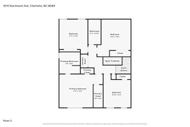Floor plan 2 for 3510 Starmount Ave