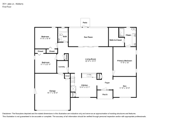 Floor plan 1 for 3511 Jade Ln