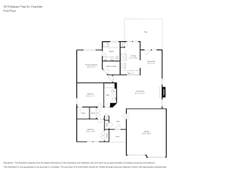 Floor plan 1 for 3515 Balsam Tree Dr